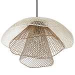 Подвесной светильник Beige Gold Mesh Lampshade Hanging Lamp варинант исполнения - 3 | Loft Concept в Твери