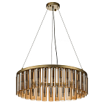 Люстра со стеклянными цилиндрическими плафонами Luminous Cylinders Amber Round варинант исполнения - 4 | Loft Concept в Твери