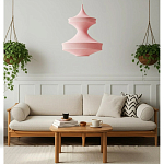 Подвесной вязаный розовый светильник «Моника» варинант исполнения - 5 | Loft Concept в Твери