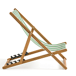 Шезлонг из акации и ткани Argentina варинант исполнения - 6 | Loft Concept в Твери