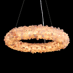 Люстра кольцевая с частичками натурального горного хрусталя Crystal Shimmer варинант исполнения - 2 | Loft Concept в Твери