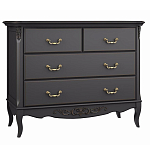 Комод черный из массива бука в стиле прованс Black Provence варинант исполнения - 2 | Loft Concept в Твери