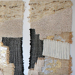 Триптих Геометрический гобелен бежевый Figurative Beige Wall Hangings варинант исполнения - 2 | Loft Concept в Твери