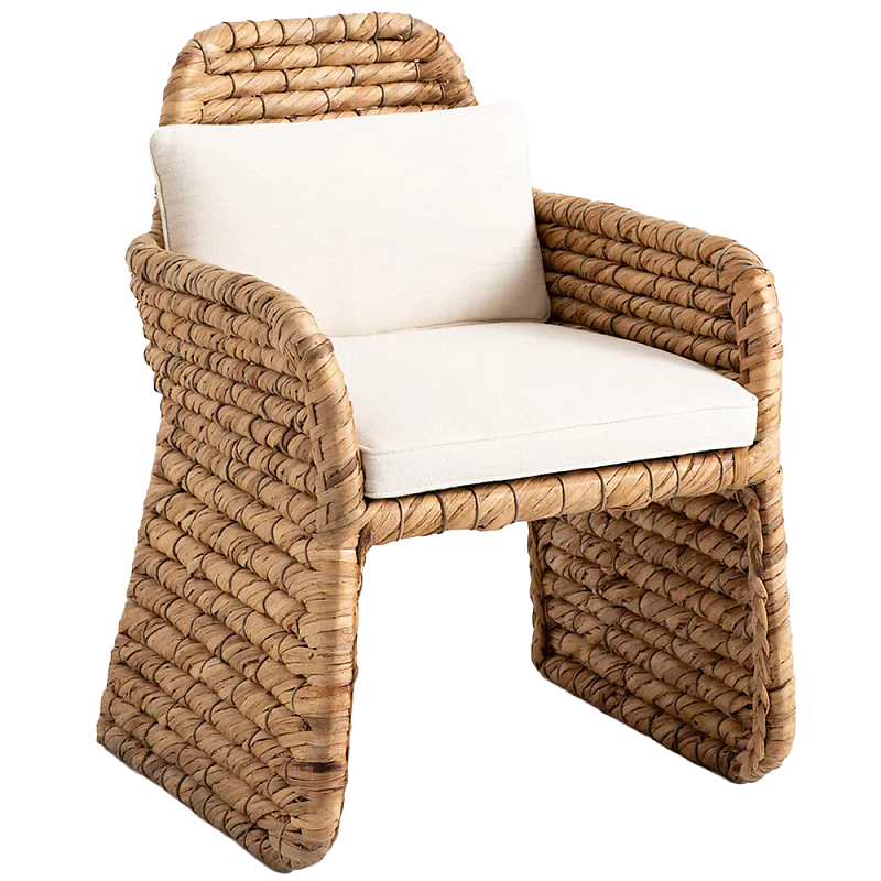 Плетеное кресло Madge Wicker Armchair Коричневый Молочный Плетеное кресло Madge Wicker Armchair Коричневый Молочный в Твери | Loft Concept