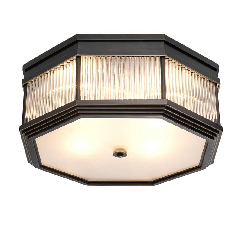 Потолочный светильник Ceiling Lamp Bagatelle Bronze Темная бронза Прозрачное Стекло Потолочный светильник Ceiling Lamp Bagatelle Bronze Темная бронза Прозрачное Стекло в Твери | Loft Concept