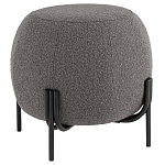 Пуф в ткани букле темно-серого цвета Pikelet варинант исполнения - 1 | Loft Concept в Твери