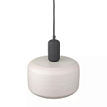 Подвесной светильник с круглым бежевым плафоном Quentin варинант исполнения - 3 | Loft Concept в Твери