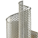 Бра серебряное изогнутой формы с перфорацией Perforation варинант исполнения - 1 | Loft Concept в Твери