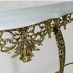 Консоль из бронзы с мраморной столешницей Bronze Console варинант исполнения - 2 | Loft Concept в Твери