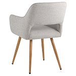 Стул в рогожке серого цвета NEASAN STOOL варинант исполнения - 4 | Loft Concept в Твери