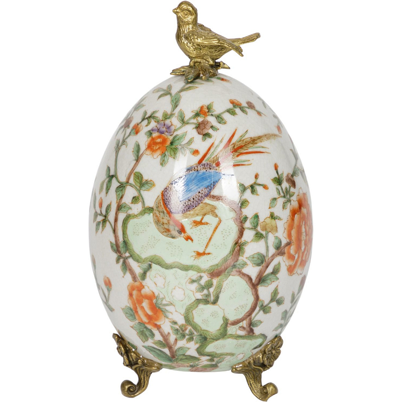 Фигурка Designer Egg Золотой Бежевый Коричневый Голубой Фигурка Designer Egg Золотой Бежевый Коричневый Голубой в Твери | Loft Concept