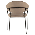 Коричневый стул с обивкой из искусственной замши Alexis варинант исполнения - 4 | Loft Concept в Твери