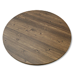 Стол журнальный c коричневой круглой столешницей на трех металлических ножках Charm Coffee Table варинант исполнения - 3 | Loft Concept в Твери