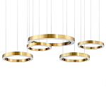 Люстра Light Ring Horizontal Латунь варинант исполнения - 1 | Loft Concept в Твери