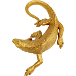 Настенный декор в виде золотой ящерицы Golden Lizard  варинант исполнения - 3 | Loft Concept в Твери