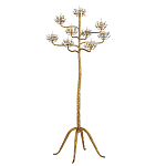 Торшер золотой в виде растения Golden Flower Glade варинант исполнения - 3 | Loft Concept в Твери