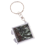 Зеркало брелок складное двухстороннее из натурального камня Серафинит Stone Mirrors варинант исполнения - 5 | Loft Concept в Твери