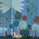 Мебельная ткань Oasis Blue Велюр  варинант исполнения - 1 | Loft Concept в Твери