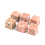 Камни для охлаждения виски из розового мрамора Natural Stone Cube варинант исполнения - 3 | Loft Concept в Твери