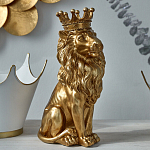 Статуэтка лев с детализированной гривой и изящной короной Lion Crown  варинант исполнения - 5 | Loft Concept в Твери