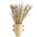 Ваза из фаянса Brighter than the Stars жёлтая полоска варинант исполнения - 3 | Loft Concept в Твери