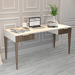 Рабочий стол с прямоугольной белой столешницей и 2-мя ящиками Harper Line варинант исполнения - 2 | Loft Concept в Твери