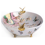 Белое фарфоровое блюдо с изображением бабочек Eden Garden варинант исполнения - 3 | Loft Concept в Твери