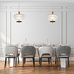 Подвесной светильник многослойный из рифленого прозрачного стекла Academy of Light варинант исполнения - 7 | Loft Concept в Твери