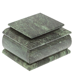 Шкатулка с зеркалом из натурального камня змеевик Stone Casket варинант исполнения - 2 | Loft Concept в Твери