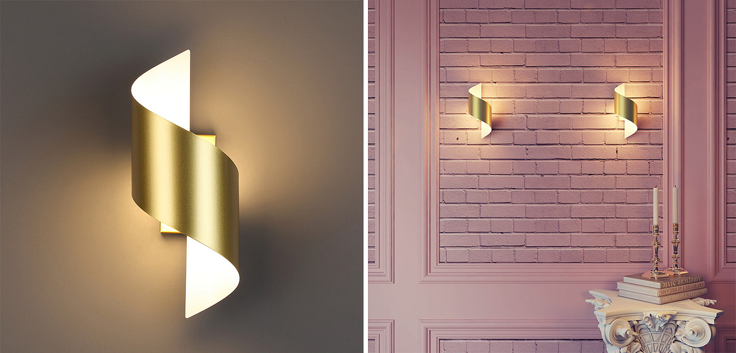 Бра Gold Locken Wall Lamp Бра Gold Locken Wall Lamp - Loft-Concept в Твери