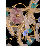 Люстра круглая с цветочным декором Miscellaneous herbs варинант исполнения - 2 | Loft Concept в Твери