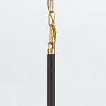 Подвесной светильник с плафоном в форме плоского купола и белой шарообразной лампой Eurofase варинант исполнения - 6 | Loft Concept в Твери