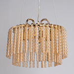 Люстра с подвесными рифлеными стеклянными трубками Nembus варинант исполнения - 4 | Loft Concept в Твери