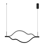 Подвесной светильник волнообразный изогнутый на двух тросах 123 см Spiral Lighting варинант исполнения - 4 | Loft Concept в Твери