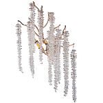 Бра на ветвистом золотом каркасе со стеклянными подвесами Raceme варинант исполнения - 1 | Loft Concept в Твери