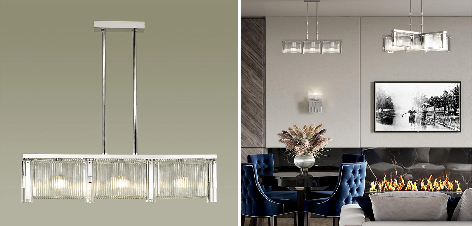 Люстра Madelen Chrome Linear Chandelier Люстра Madelen Chrome Linear Chandelier - Loft-Concept в Твери