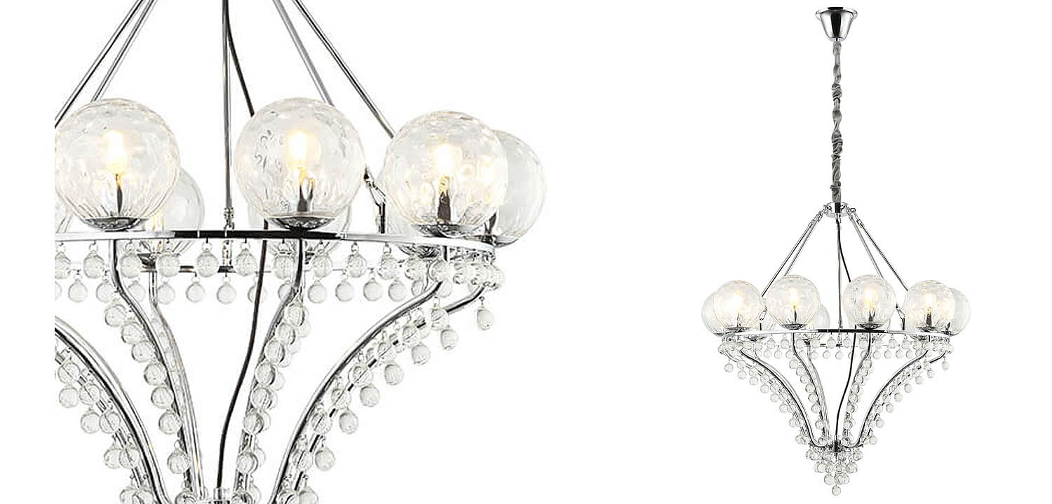 Люстра Melaine Chandelier chrome Люстра Melaine Chandelier chrome - Loft-Concept в Твери