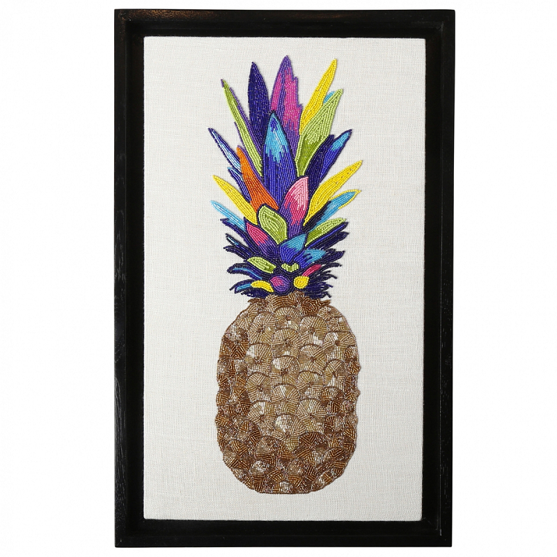 Панно PINEAPPLE BEADED WALL ART Мульти Панно PINEAPPLE BEADED WALL ART Мульти в Твери | Loft Concept