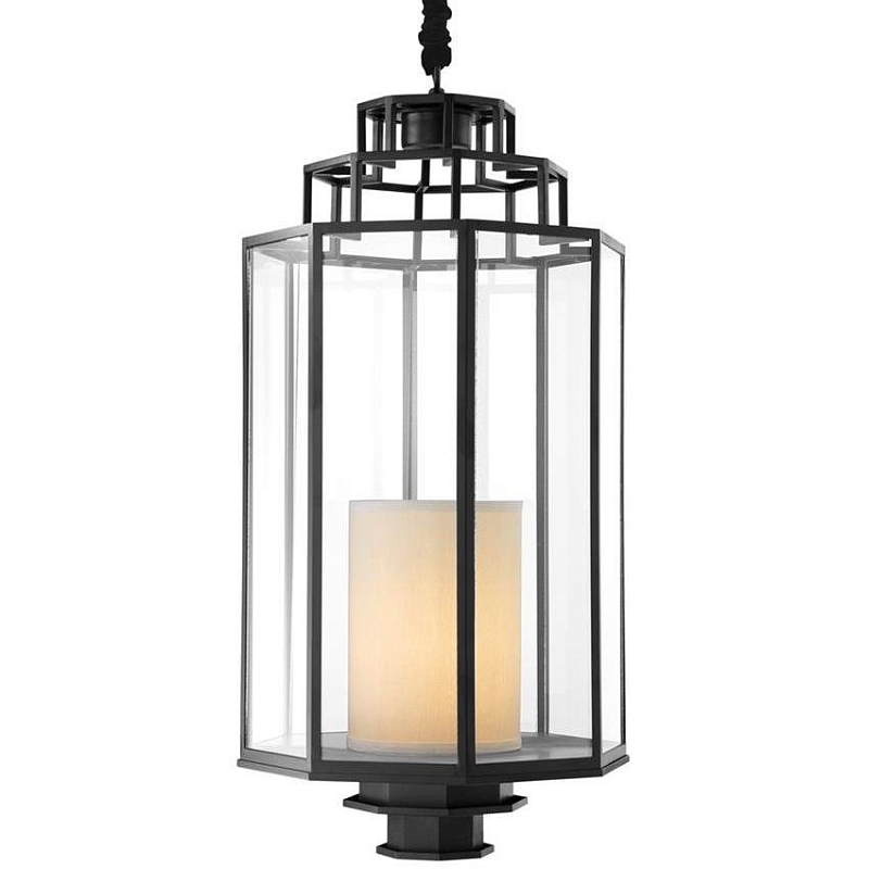 Люстра Lantern Monticello L Черный Прозрачное Стекло Кремовый Люстра Lantern Monticello L Черный Прозрачное Стекло Кремовый в Твери | Loft Concept