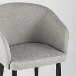 Мягкое кресло на металлических ножках Shaggy Grey варинант исполнения - 6 | Loft Concept в Твери