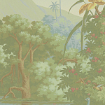 Обои ручная роспись Le Brésil Pastel варинант исполнения - 2 | Loft Concept в Твери