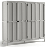 Шкаф серый Silva Grey Cabinet варинант исполнения - 7 | Loft Concept в Твери