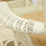 Комплект обеденный из ротанга Eloise grand white варинант исполнения - 8 | Loft Concept в Твери