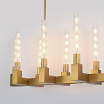 Люстра CANELLE Linear Chandelier 12 Modern Brass варинант исполнения - 1 | Loft Concept в Твери