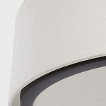 Потолочный светильник с круглым хлопковым абажуром Frosted Diffuser варинант исполнения - 3 | Loft Concept в Твери