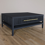 Кофейный стол Primo с двумя ящиками Черный дуб варинант исполнения - 1 | Loft Concept в Твери