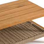 Стол журнальный для сада из акации Breathe Nature варинант исполнения - 3 | Loft Concept в Твери