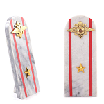 Сувенир Погон МВД из натурального камня мрамор Souvenir Epaulets варинант исполнения - 5 | Loft Concept в Твери