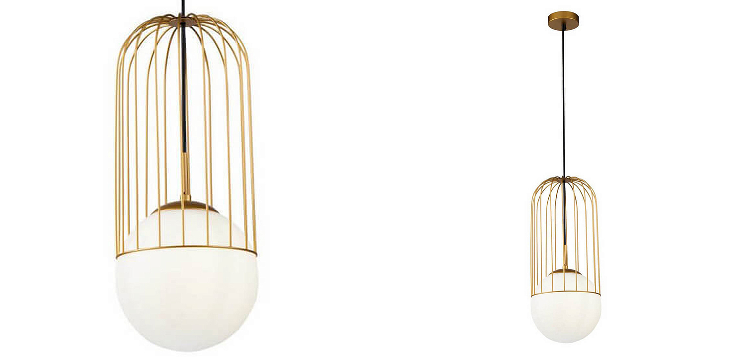 Подвесной светильник Cage Ball Pendant Подвесной светильник Cage Ball Pendant - Loft-Concept в Твери