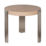 Столик журнальный круглый со светлым шпоном Light Veneer Table варинант исполнения - 1 | Loft Concept в Твери